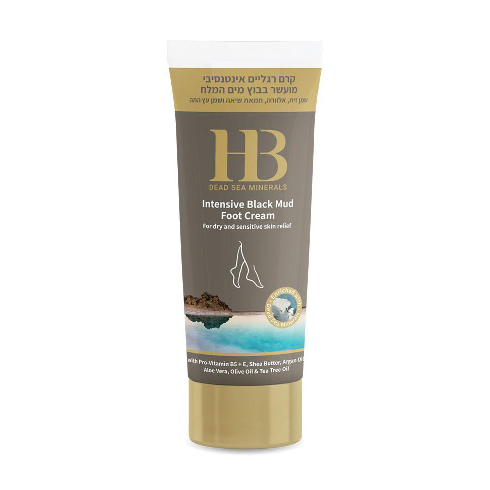 Інтенсивний крем для ніг Health And Beauty Intensive Black Mud Foot Cream з грязью Мертвого моря, 200 мл